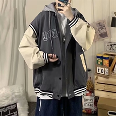 棒球服外套男款春秋季韩版潮流撞色上衣学生夹克A068-MYJK16-TP55，男装夹克，电商A068