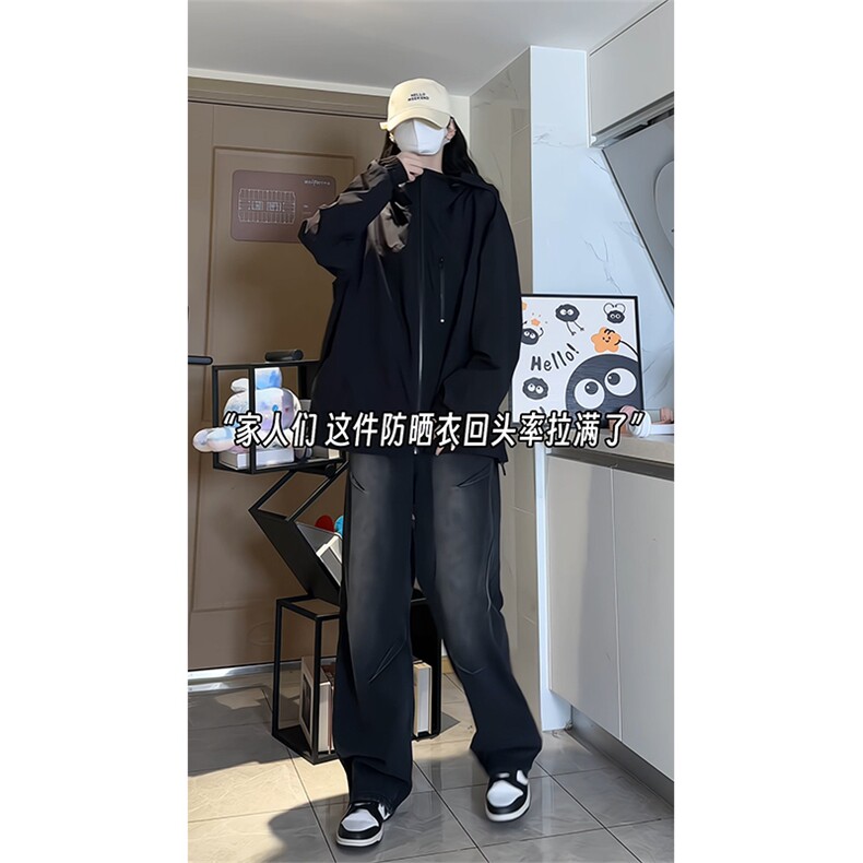 X2381-TP40控价68【防晒指数50+】户外2024薄款速干透气防晒衣,男装夹克,电商A102-1