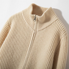 时尚儿童三股纱元宝针开衫舒适保暖简约百搭春秋冬，童装毛衣，宏杨羊绒