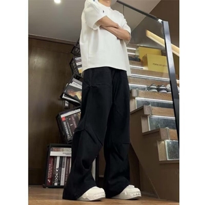 简约新款文艺百搭潮流气质流行原宿休闲长裤9933 P42图片