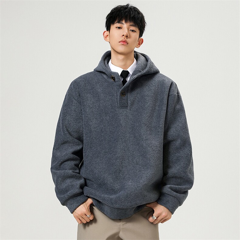 重磅加厚摇粒绒半开衫带帽卫衣W870-P57,男装卫衣,星座210-1