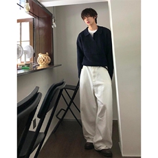 【有货】MY112LL-特P50cleanfit翻领毛衣男美式复古针织衫，男装针织衫/毛衣，星座1007（原301D）