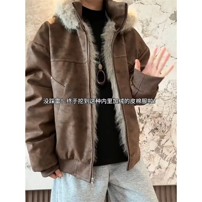 有货夹棉加厚麂皮绒夹克棉衣MF406-P110,男装夹克,星座412-3