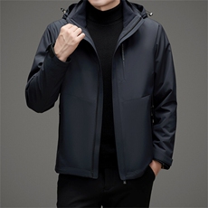 三合一冲锋衣男2025新款秋冬季新款加绒加厚外套爸爸装连帽登山服，男装夹克，电商B212（原钱塘6029）