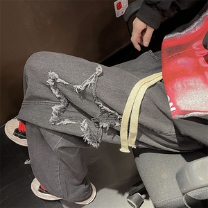 欧美高街vibe美式裤子ins潮牌潮牛仔裤男N01682-45图片