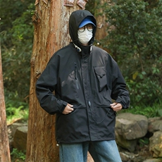 潮流宽松休闲外套百搭连帽夹克A161-8868-P78，男装夹克，电商A161