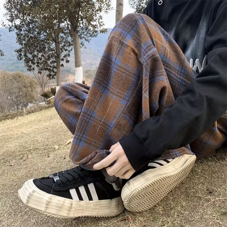 男新款青少年时尚毛呢刺绣休闲裤A875P37,男装休闲裤,星座1116-2