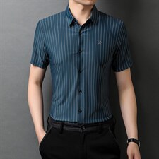 新款夏季男装上衣休闲短袖宽松衬衫男士衬衣潮流，男装衬衫，电商B212（原钱塘6029）