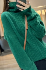 半边扭花新款秋冬季针织衫羊毛衫女2024年秋季，女装羊毛衫，琳尚羊绒