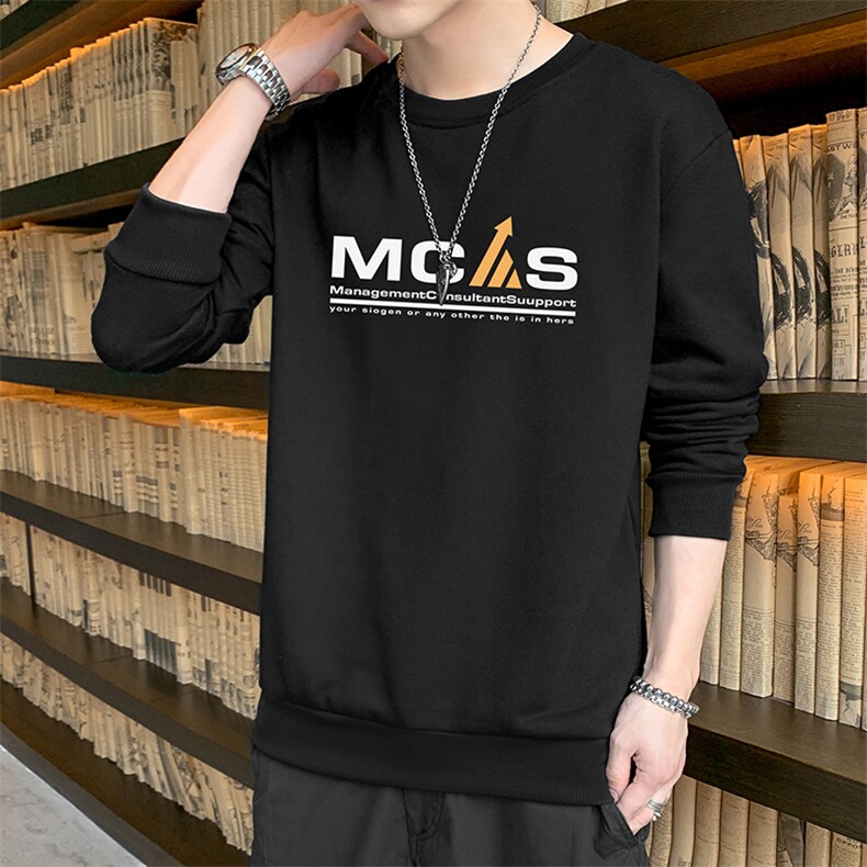 跑量卫衣男22秋季打底上衣潮流韩版宽松T恤时尚百搭长袖W051,男装卫衣,星座815-2