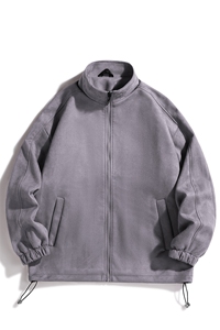 复古麂皮绒外套秋冬款潮牌棒球服宽松夹克潮牌外穿 A438-3720-P70图片