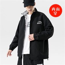 2021春秋季新无影墙日系大码印花刺绣男两面穿外套夹克J6015-P65，男装夹克，电商A001