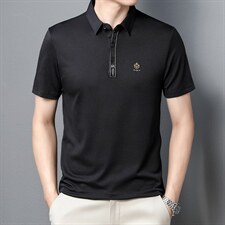 休闲商务POLO衫男士T恤2022半袖T恤凉感上衣ZL1231-P55，男装Polo衫，星座1105-3