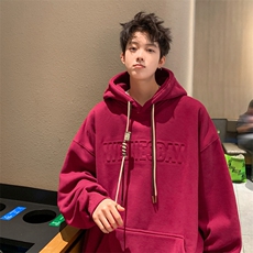 抖音品质加绒潮流立体钢印字母卫衣LMWY03JR-P60LMWY03-P55，男装卫衣，电商B325