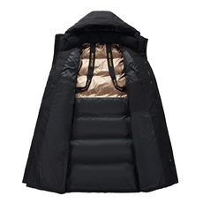 零下防寒锁温背带中长款90%鹅绒羽绒服连帽外套H86-P310488元，男装羽绒服，星座1210A
