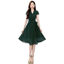 2022夏季新款时尚气质连衣裙，女装连衣裙，金典明美