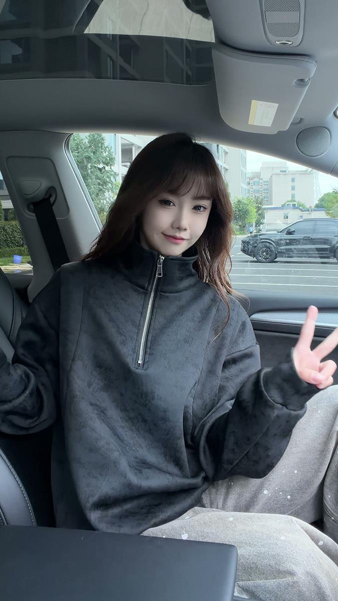 美式扎染半拉链立领卫衣男秋冬季潮牌拼接宽松休闲情侣内搭打底衫,男装T恤,电商B319