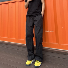 1506/QA040/P36美式基础斜切百搭休闲裤男秋冬直筒工装微喇长裤，男装工装外套，星座1506