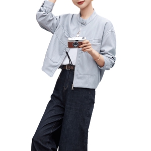 皮衣女外套短款上衣2025春秋季新款洋气显瘦小个子PU皮机车服夹克图片