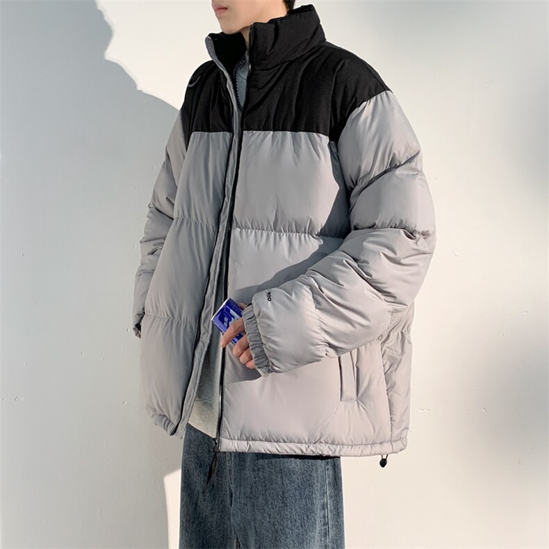经典北面拼色棉衣大码M-6XL得物直播品质2321特P90,男装棉衣,电商A309
