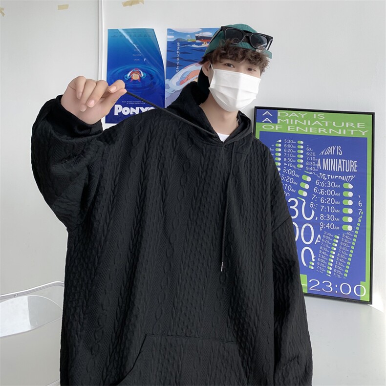 卫衣男韩版潮流连帽2023秋冬季新款ins宽松百搭帅气外套W3290-P33,男装卫衣,星座412-3