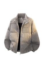 100聚酯PU皮棉服冬季宽松港风棉衣立领3D棉袄特P110控188MY252，男装棉衣，电商B370
