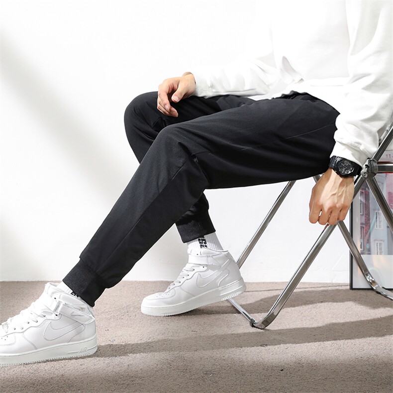 男士羽绒裤冬季商务休闲加厚保暖裤子中年宽松免烫新款白鸭绒长裤，男装棉裤，电商B212（原钱塘6029）