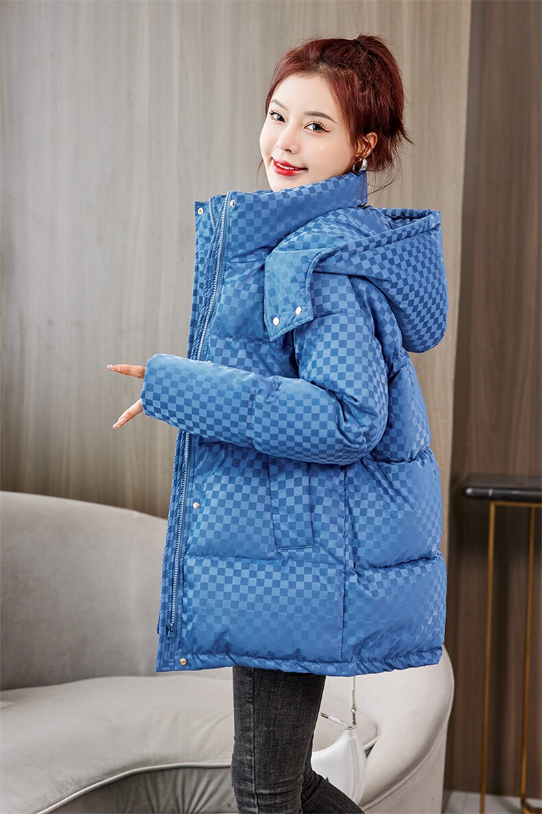 羽绒棉服女冬季2022年新款韩系宽松ins棉衣中长款棉袄加厚外套潮,女装棉衣/棉服,雅佳俏
