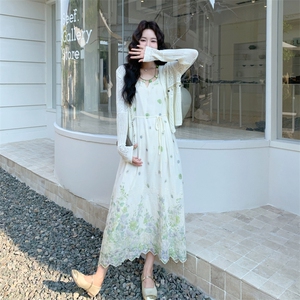 26春新款现-法式度假风针织无袖连衣裙套装2630-P190K308图片