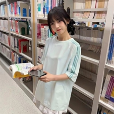 抖音得物品质二开240克宽松纯棉美式潮牌印花三条杠中性风短袖T恤，男装T恤，电商A486