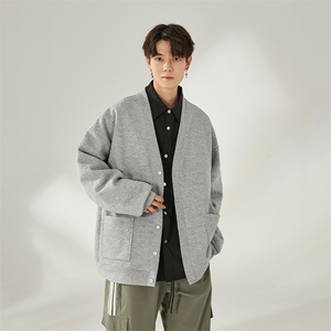 M-6XL 提花秋季新款大码针织开衫毛线卫衣XZ109-W02043-P55 M-6XL图片