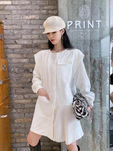 春款重工百褶，连衣裙，女装连衣裙，名莹