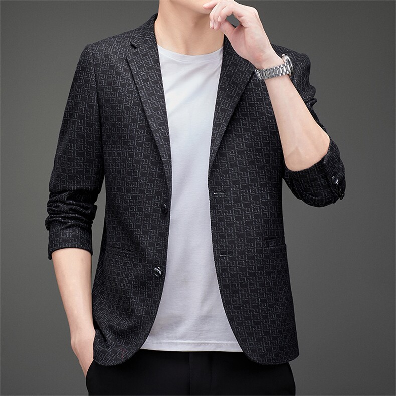 DJ3038钱塘2020-3秋冬季新款时尚休闲简约中年男士西服外套P152,男装西服,钱塘207-3