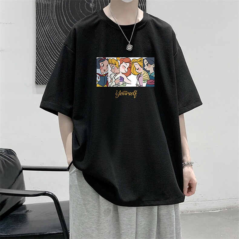 华夫格t恤男短袖男大码五分袖大皂风HT73396-P22,男装T恤,电商A040