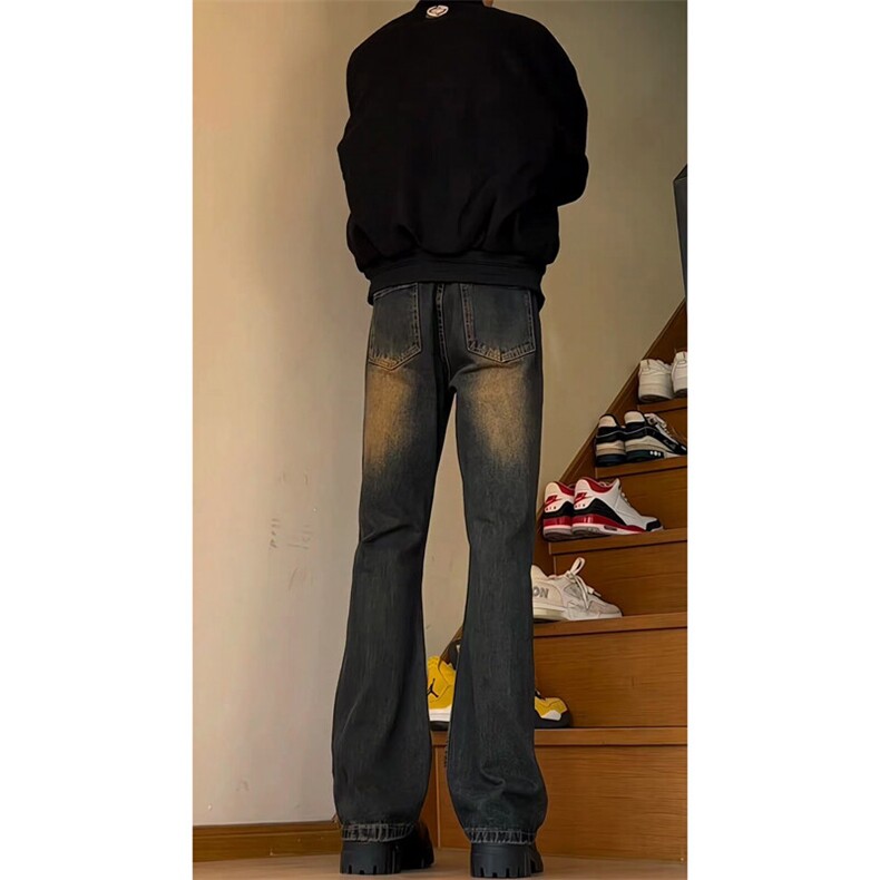 【现货】锈土色微喇基础百搭牛仔裤NZ06022P45,男装牛仔裤,星座1004（原星座815-3）