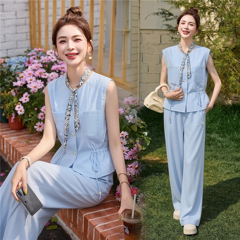 2026年夏季两件套女,女装套装/套裙,浪花E族（衣布洛）
