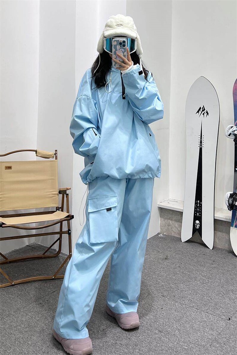 冬新户外俩件套滑雪服套装男女同款防水时尚保暖外套TZ033-P220,男装休闲套装,电商A001-1