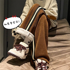 雪尼尔加绒裤子休闲长裤运动卫裤潮牌灯芯绒A068-YWZK62-TP78，男装休闲裤，电商A068