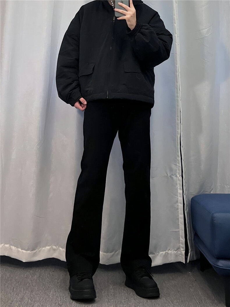 cleanfit弹力纯色修身直筒牛仔裤修身窄版直筒裤显瘦加绒65,男装牛仔裤,星座310A-4