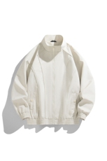 新款中性风户外夹克男立领纯色上衣冲锋衣外套A157B-JK7866-P60，男装夹克，电商A157B