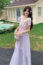 夏装大量现货花朵上衣仙气半身裙套装2C133-8929P160K228，女装套装/套裙，2C133
