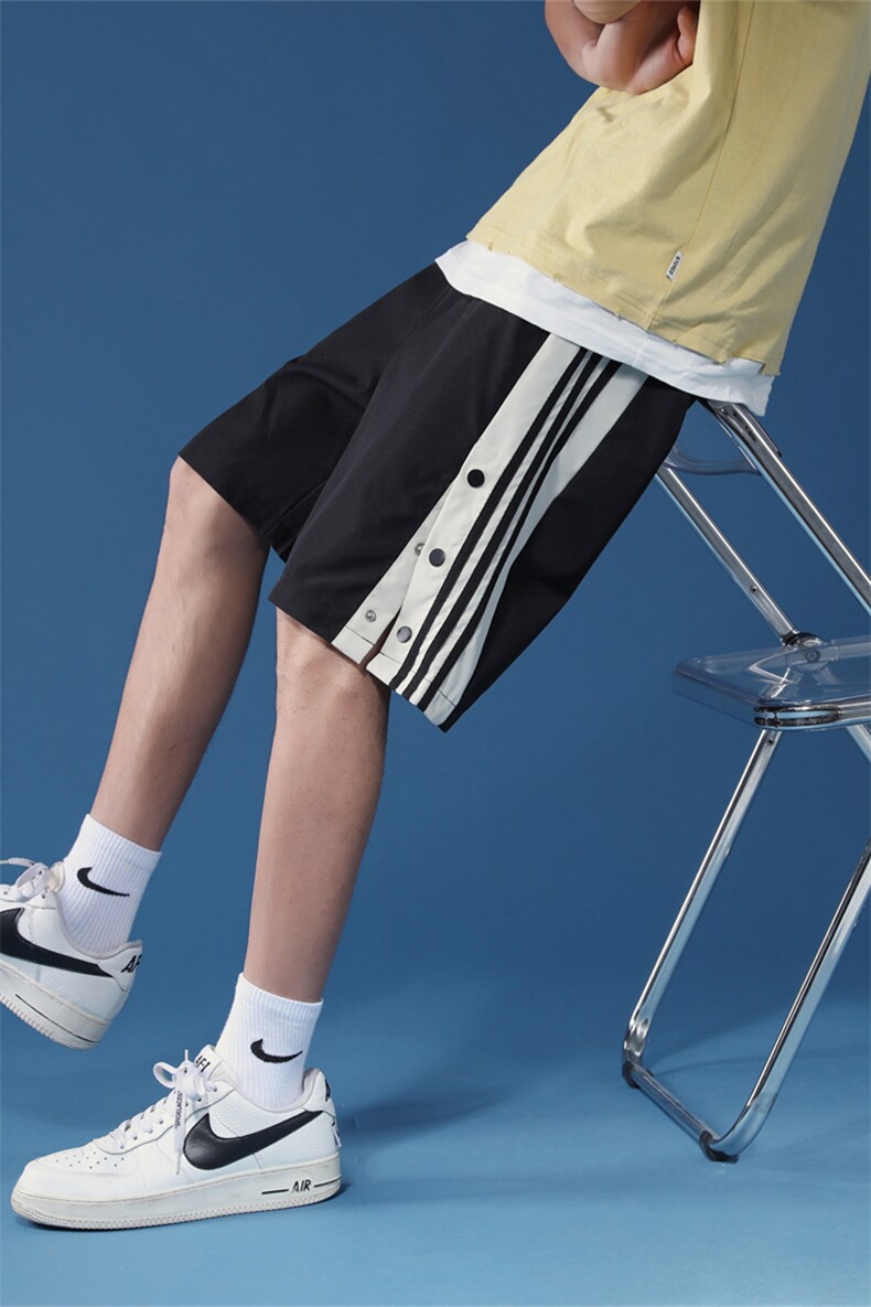 K3036/P20夏季新款休闲裤男生潮排扣直筒短裤宽松大码五分裤中裤,男装牛仔裤,电商A141