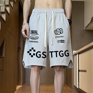 港风 24夏款字母印花休闲短裤 DK66001 P25控38图片