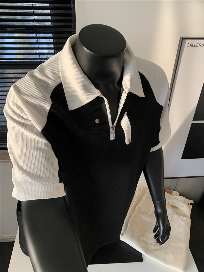 XZ809A/KZPL111/P45/控58华夫格美式POLO衫,男装T恤,星座809A(原222-1)