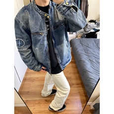 【有货】美式复古水洗做旧牛仔外套男春秋短款夹克W353WW-特P75，男装夹克，星座1007（原301D）