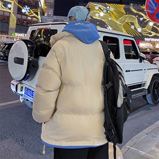 2023男冬季新款保暖棉衣假两件宽松加厚大码外套MY6613P90控138，男装棉衣，电商A086