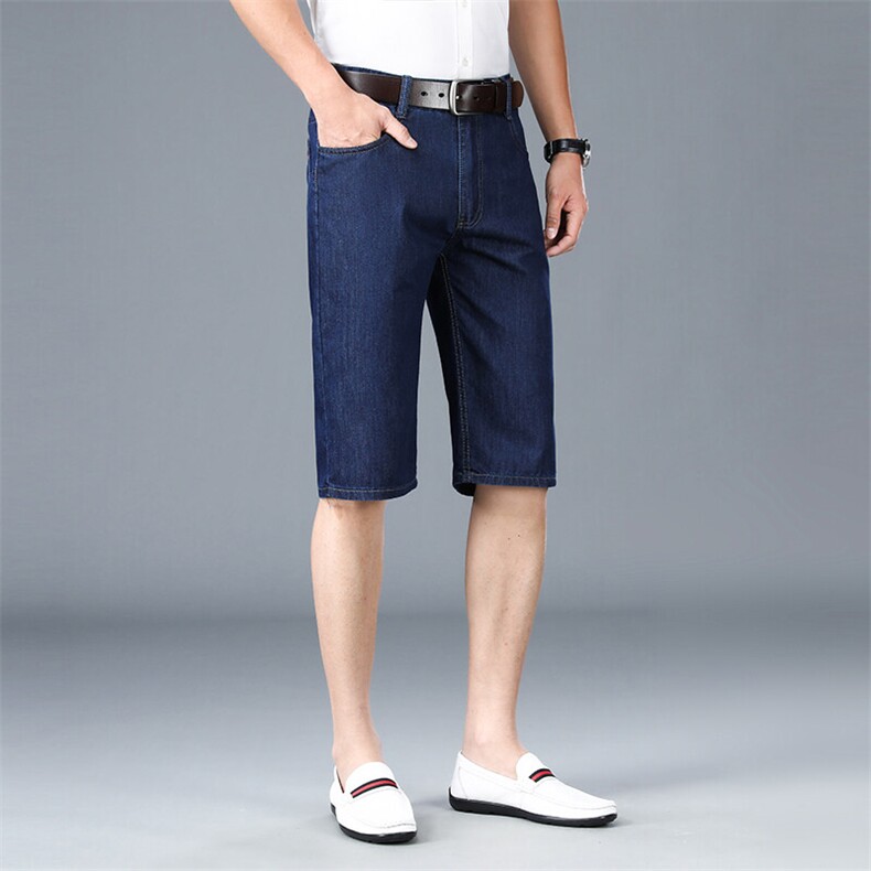 JC7856夏季新款男士牛仔短裤五分裤纯色百搭,男装牛仔裤,电商B360
