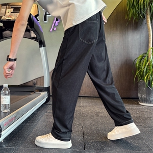 BK68395 P6898 夏季垂感天丝棉牛仔冰丝裤社会小伙店主风裤子图片