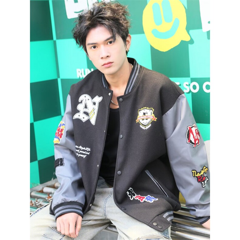1506A/GJC0090/P69日系原宿风韩版潮流宽松夹克,男装夹克,星座1506A