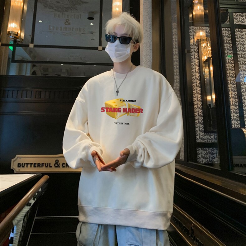 ！圆领卫衣男装港风长袖t恤男外套男WY543-特P23,男装T恤,电商B371